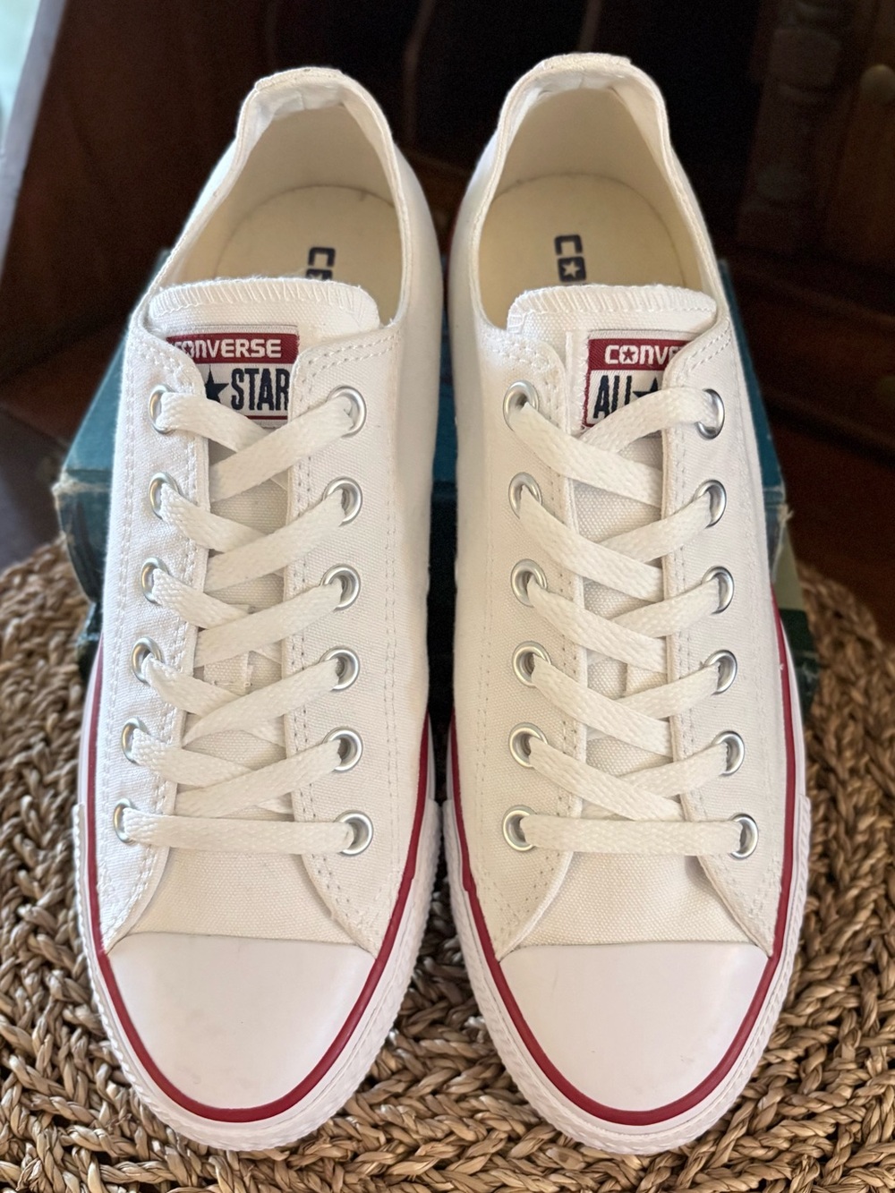 Converse Chuck Taylor All Star Low Top White M7652 Unisex Mens 6.5 Womens 8.5 - Picture 6 of 9
